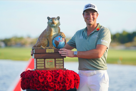 Viktor Hovland vant stjerneturneringen til Tiger Woods på Bahamas. 