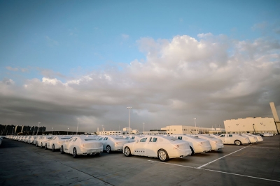 SELGER: Volvo sier de er på vei mot salgsrekord i 2017. Her fra deres fabrikk i Daqing, Kina. 