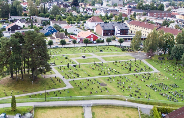 Kirketomten i Hønefoss